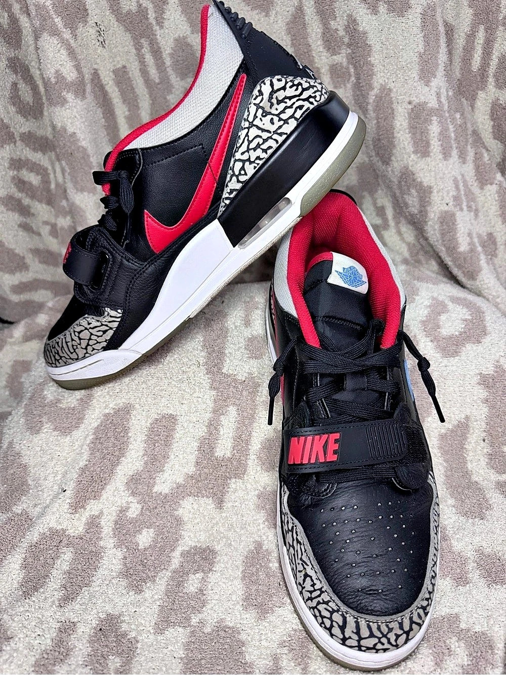 Jordan Air Jordan Legacy 312 Low "Chicago Flag" Sneakers Black & Red Mens US 13